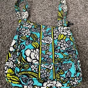 Teal floral vera Bradley cross body